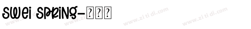 Swei Spring字体转换